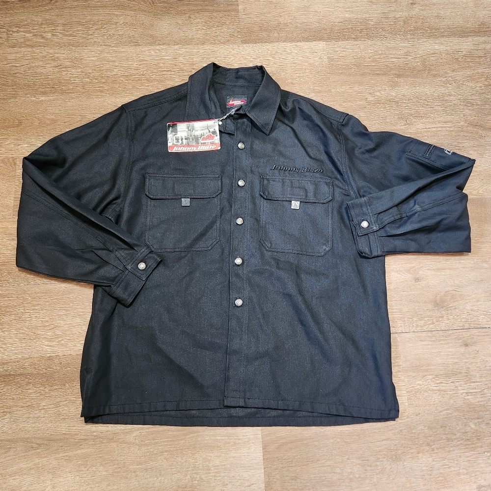 Nwt Vintage Johnny Blaze Button Up Size Xl raw denim